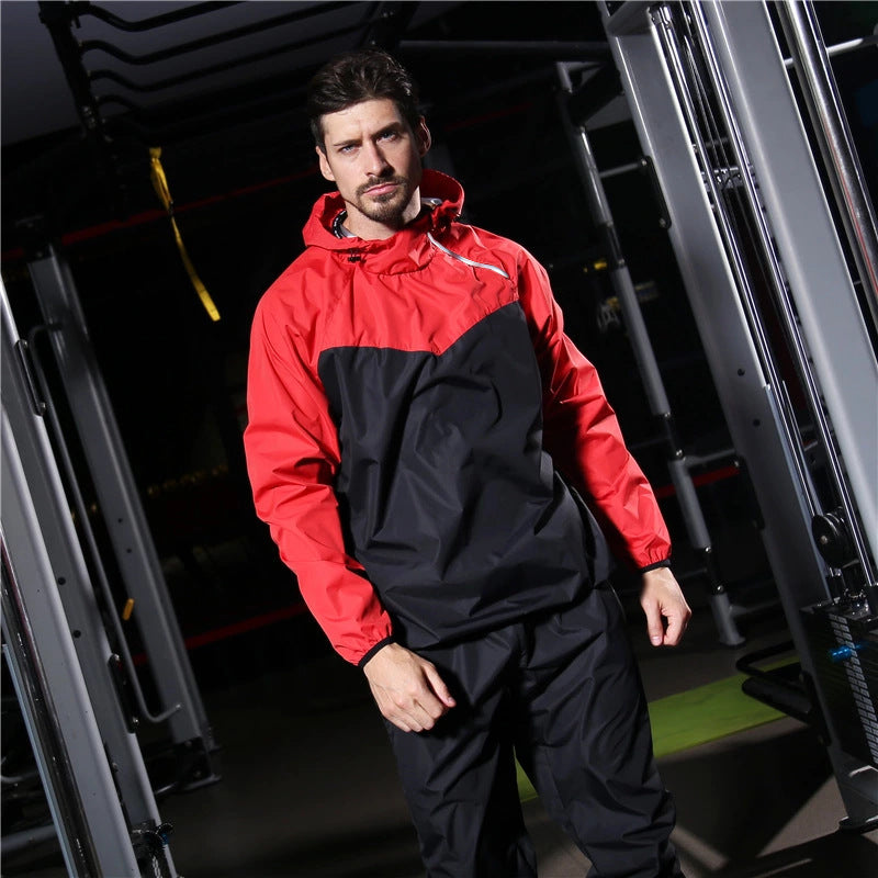 Sweat Suit Plus Inner Net Sportswear Fitness Running Sweat Two-piece Set