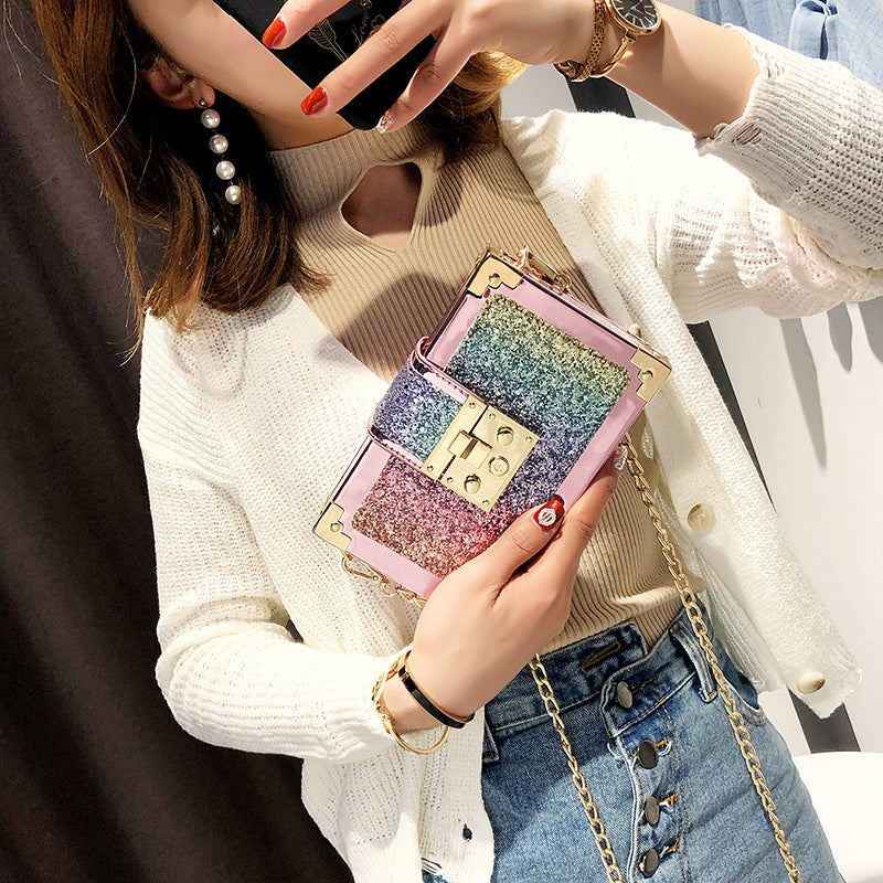 Paillet-cool all-match en-skulder-messenger-taske