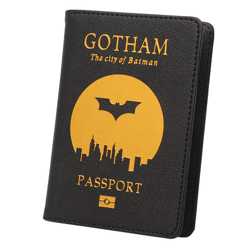 PU leather passport book ticket holder storage bag