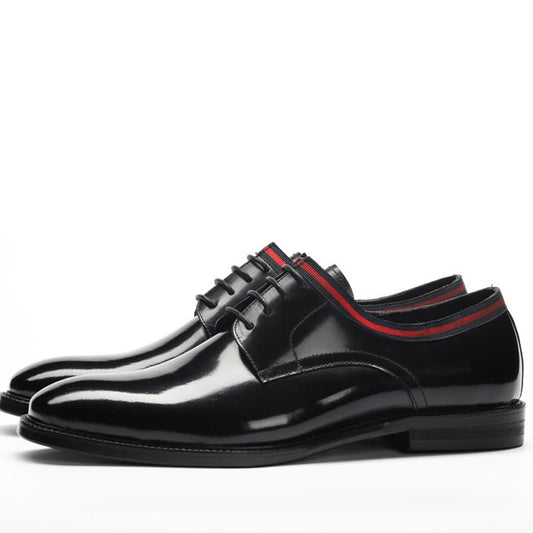 Top Layer Cowhide Business Low-Cut Lace-Up Shoes