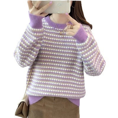 Womens Loose Stylish Knit Base Layer Top For Layering