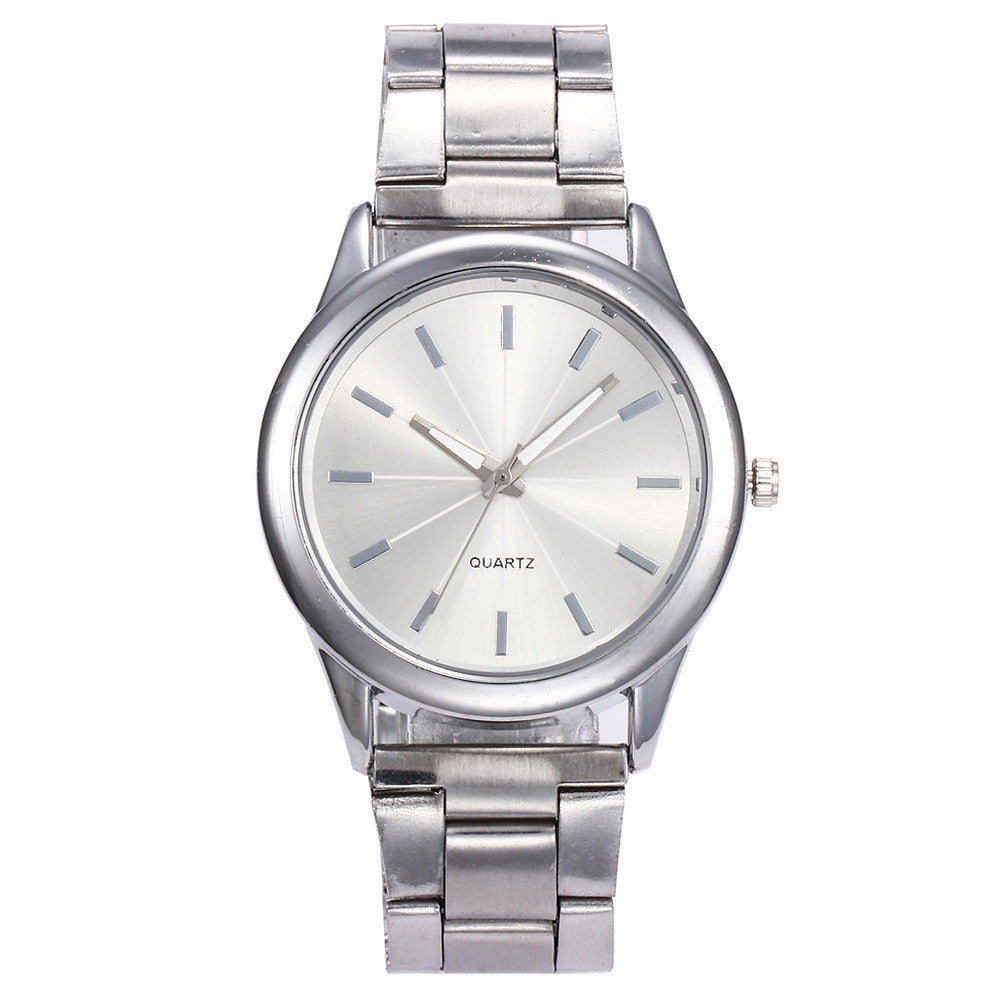 Alloy steel band ladies watch casual quartz watch