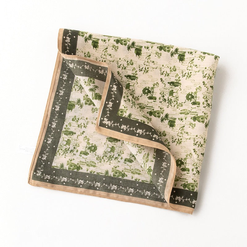 Printed 65cm Kerchief Scarf Shawl