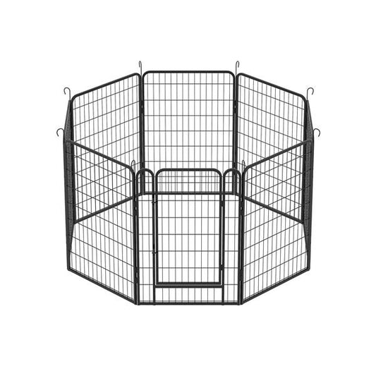 8 Pieces Of Heavy-duty Metal Game Fence