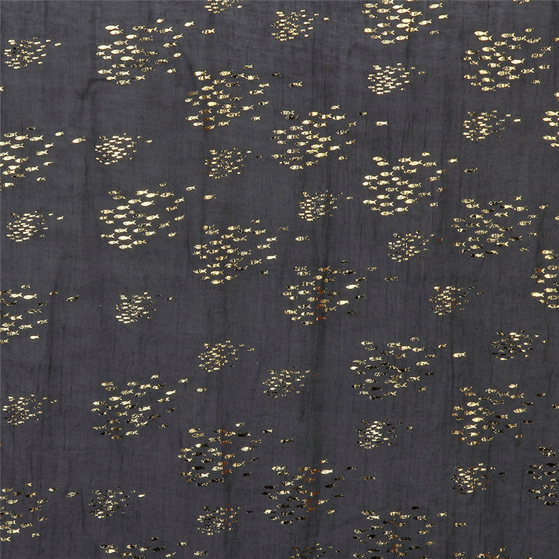 Metal small fish bronzing scarf