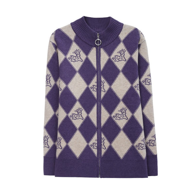 Design Sense Niche Lynlås Ståkrave Løs Sweater