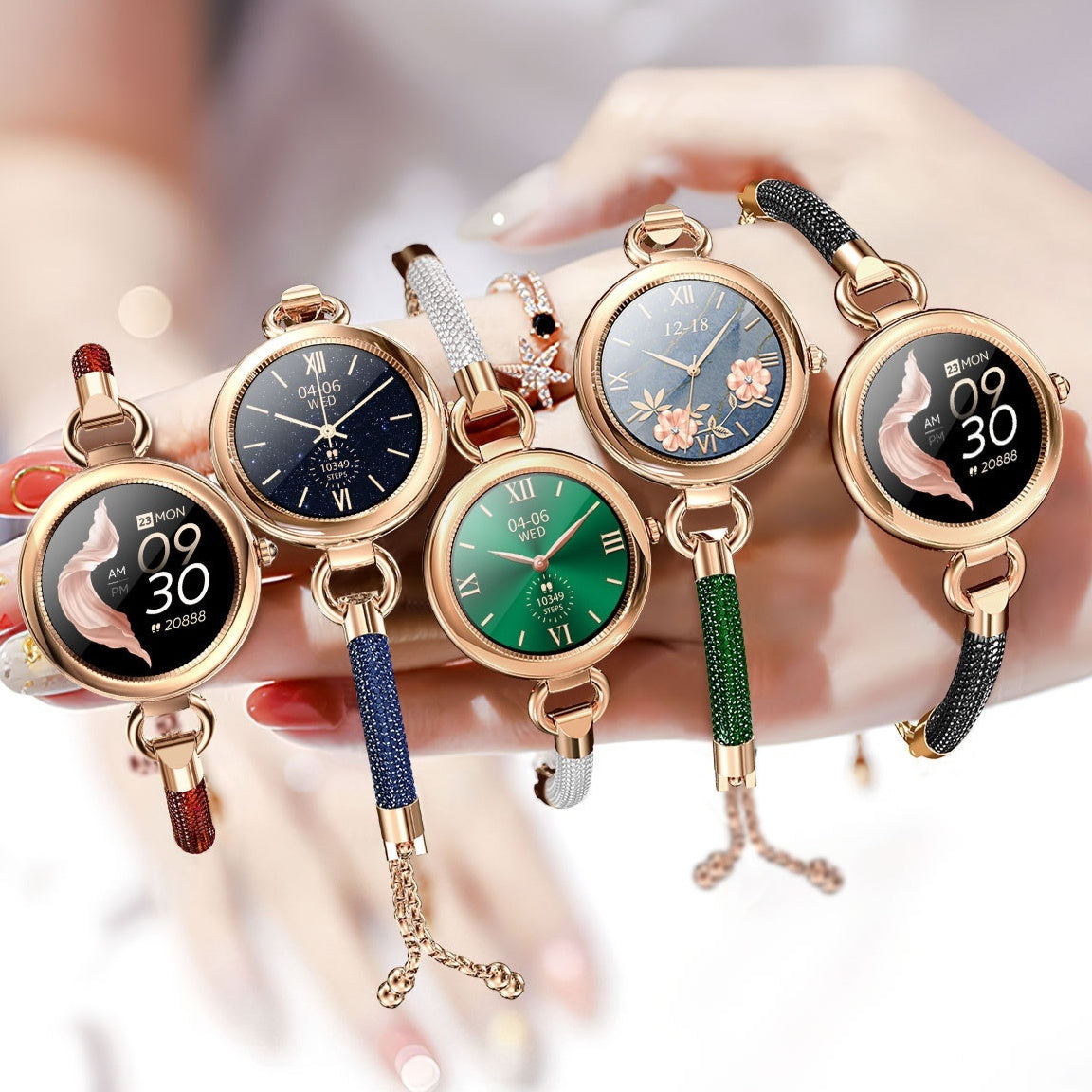 Heart Rate Physiological Cycle Monitoring Fashion Smart Watch