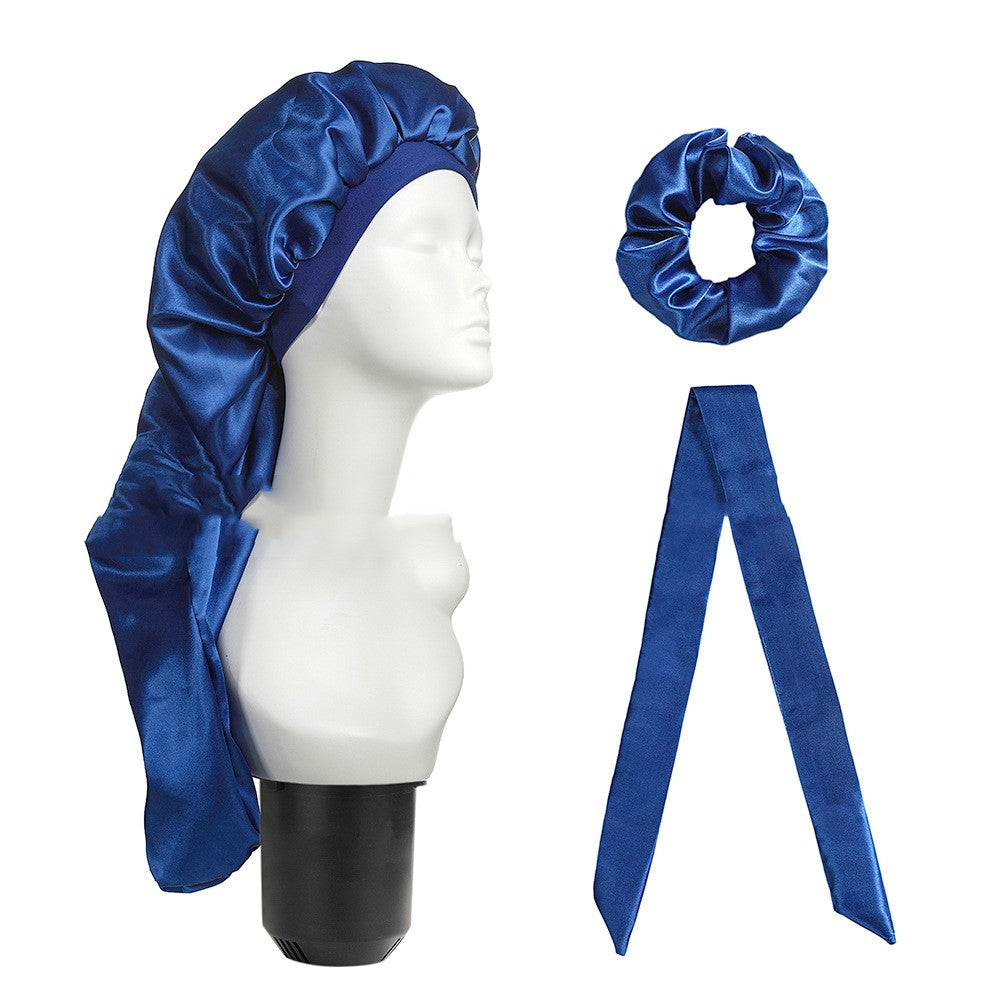 Three-piece Wide-brim Household With Long Cap And Scarf