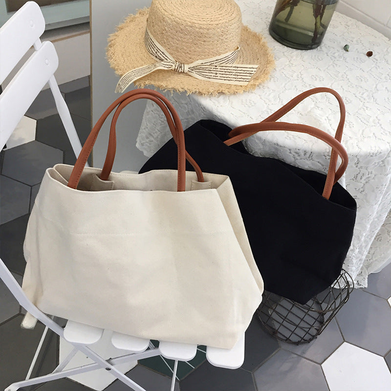 Ins Explosion Models Simple Handbag Pure Color Tote Bagg