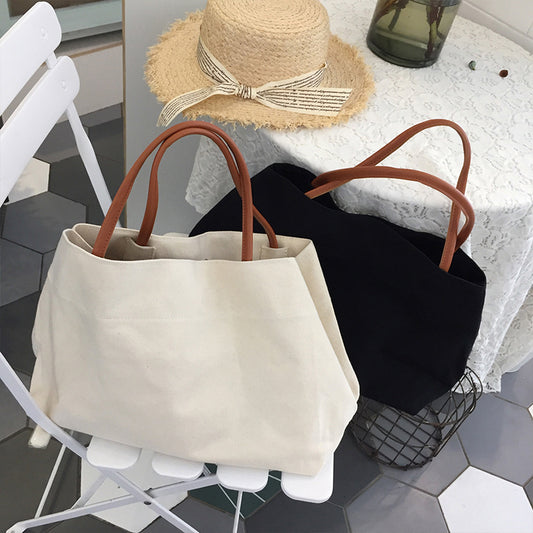 Ins Explosion Models Simple Handbag Pure Color Tote Bagg