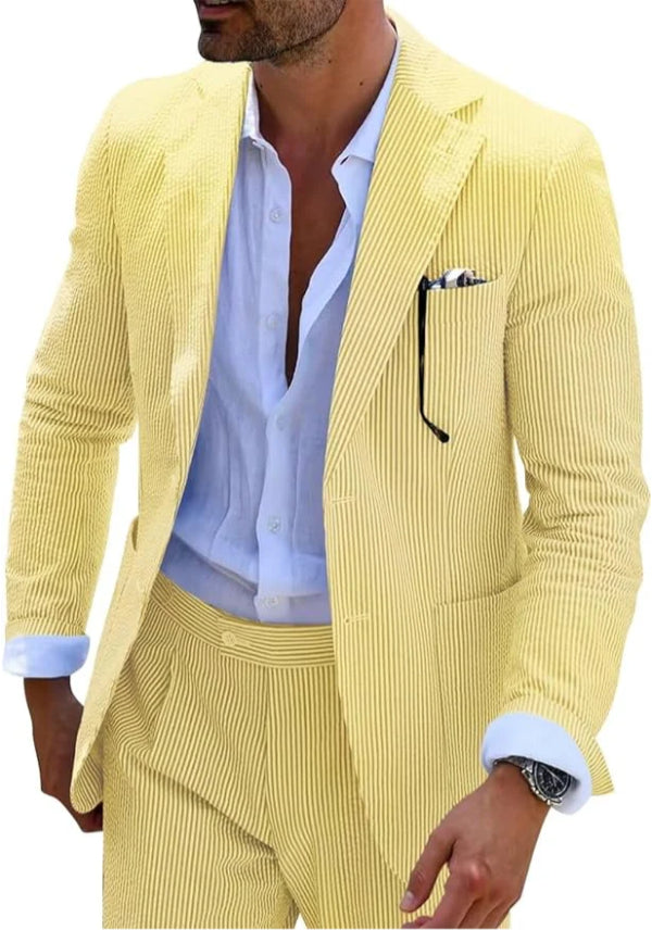 Two-piece Digital Printing Suit With Two Buttons Suit