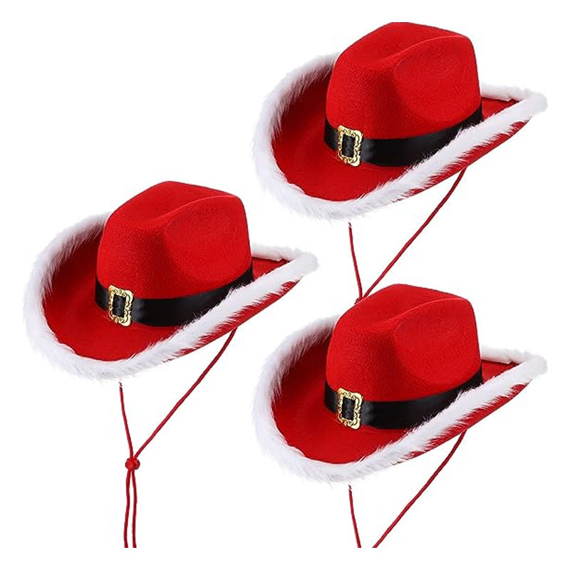 Julefrokost LED-farvet lampe cowboyhat