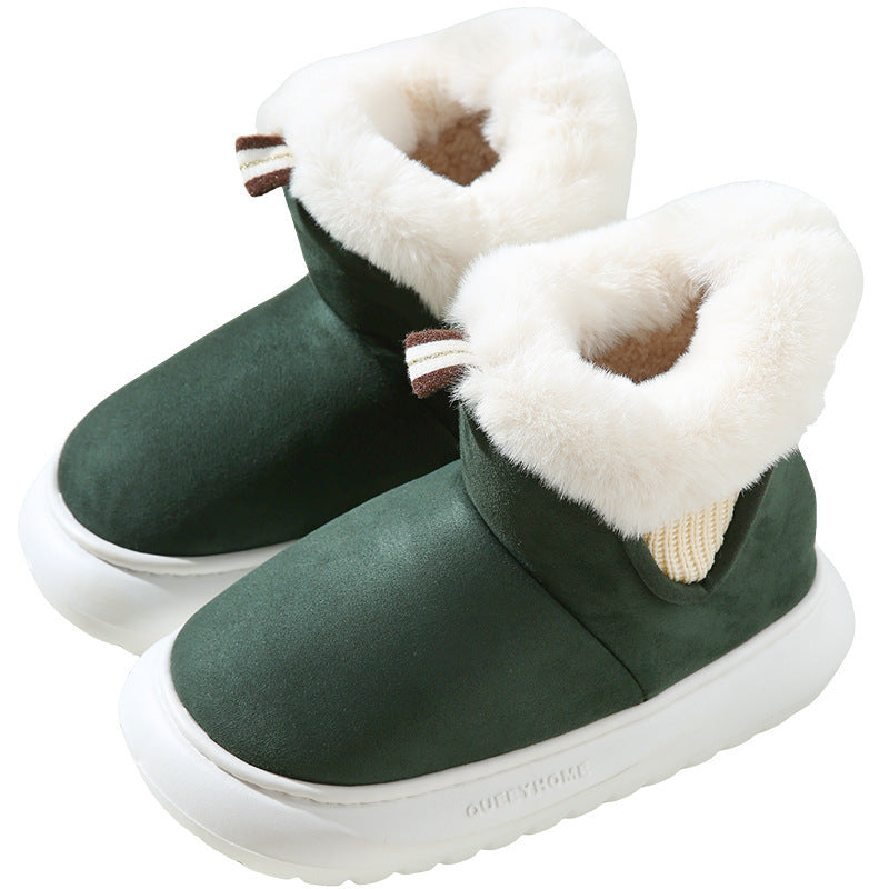 Plush All-inclusive Thick Bottom Non-slip Thick Cotton Shoes