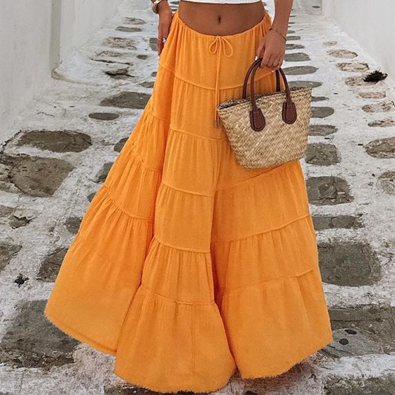 Fashionable Casual A-Line Cake Skirt For Women
