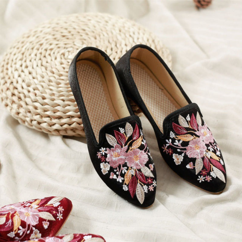Ethnic Style Cotton Shoes With Fleece And Velvet