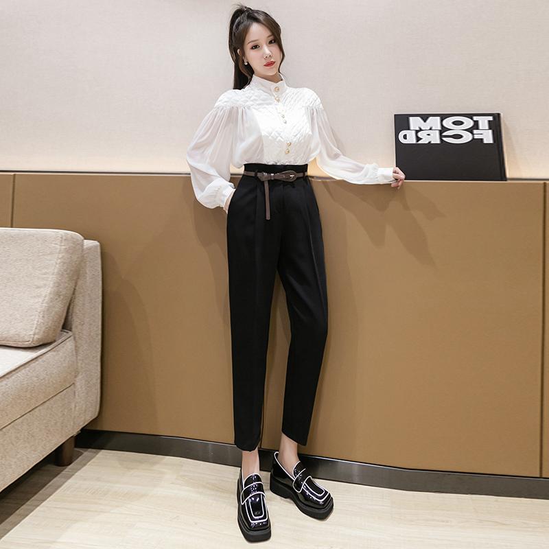 Loose Straight Nine-point Cigarette Harem Trousers