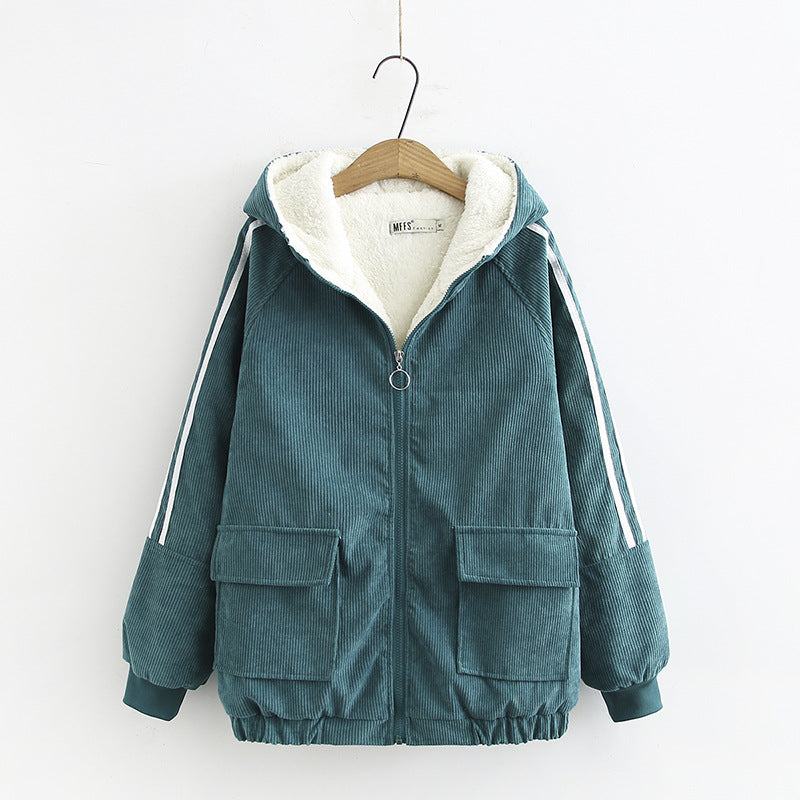 The New Fat MM Was Thin And Velvet Corduroy Corduroy Jacket