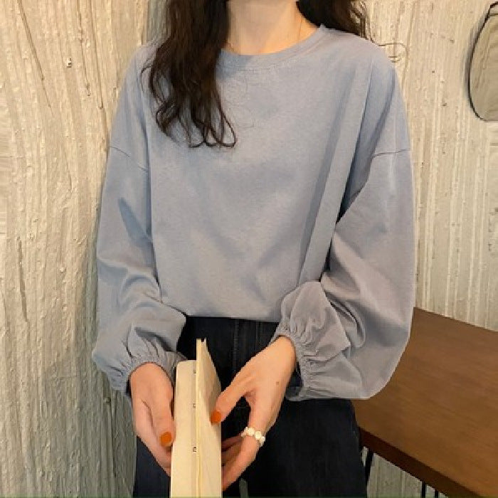 Studerende Slankende Sweater Lanterneærme