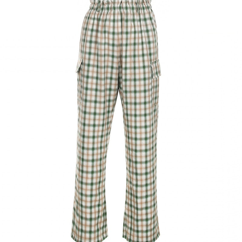 High waist versatile straight wide leg leisure