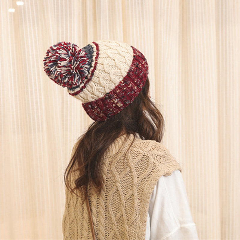 Men And Women's Fashion Retro Versatile Warm Knitted Wool Hat