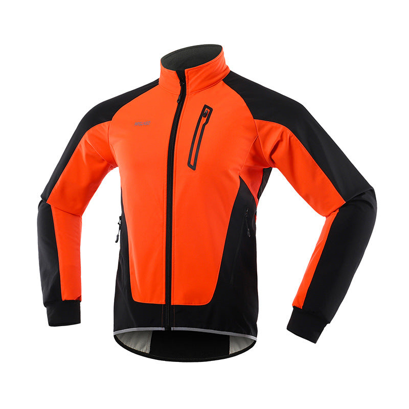 Fleece cycling jersey sports top