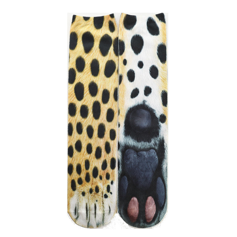 animal print socks 3D