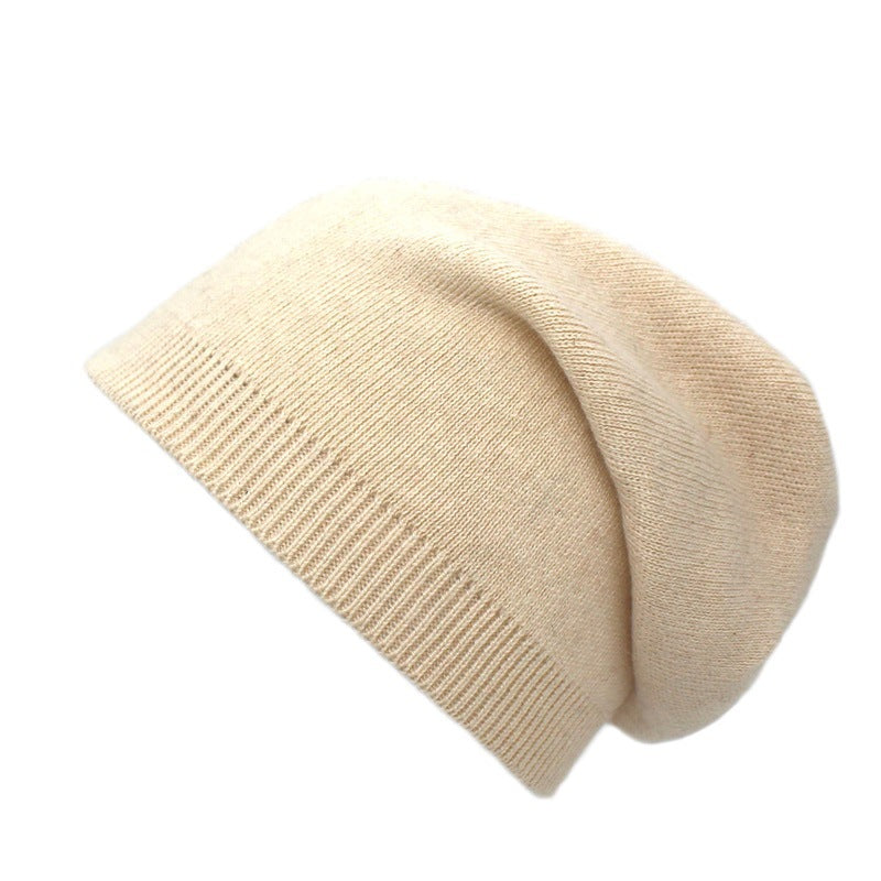 Women's Warm Plush Thickened Wool Ball Knitted Hat