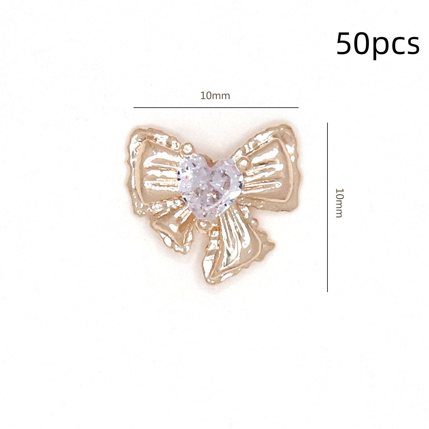 Bow Zircon Nail Ornament Zircon