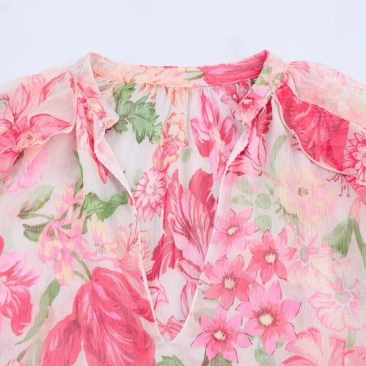 Stylish Versatile Layered Decorative Printed Shirt