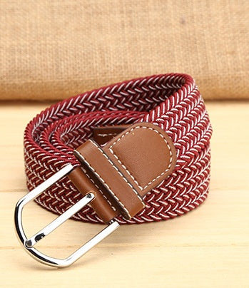 Elastic woven elastic men's belt