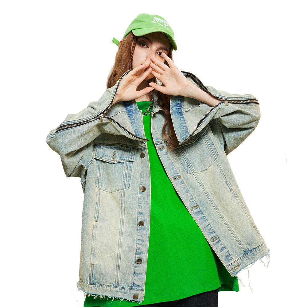 High Street Old Washing Water Denim Jacket