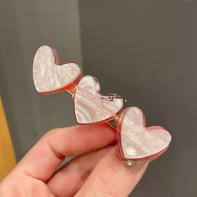Sweet And Lovely Side Clip Love Hair Accessories