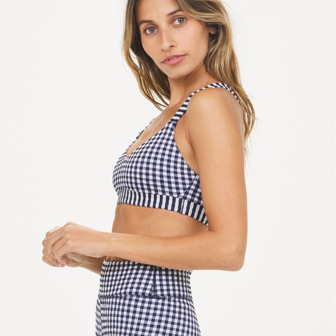 Women's Casual Sports High Waist Cross Vest Pants Suit