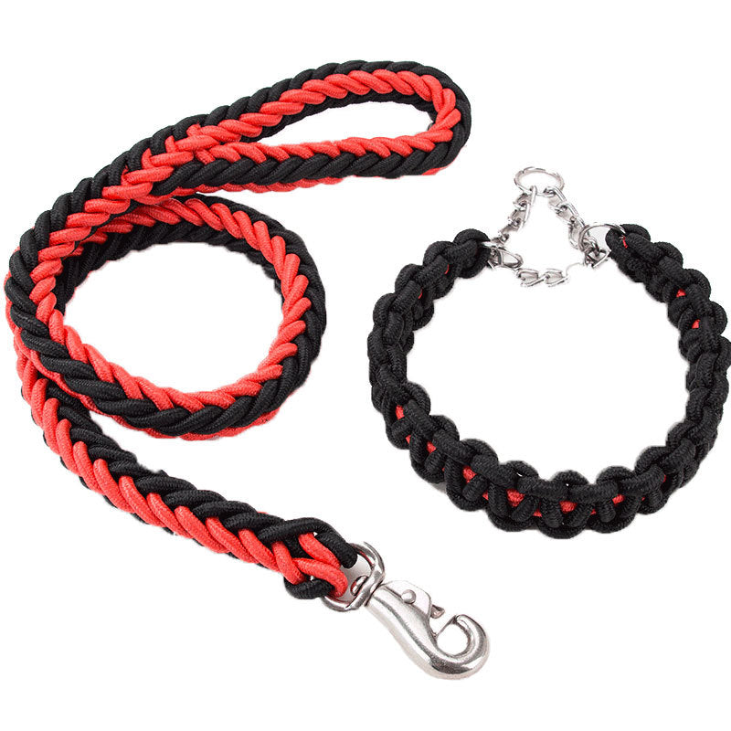 Dog Collars And Belt Covers, Heavy-duty Nylon Braided Ropes, For Training And Walking Leashes Of Small, Medium And Large Dogs