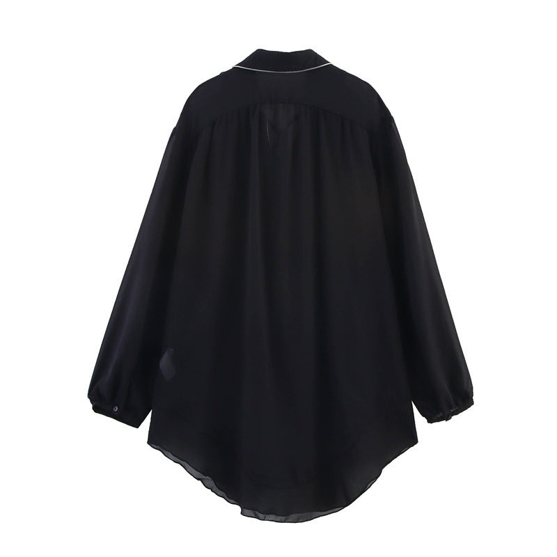 European And American Style Design Long Shirt