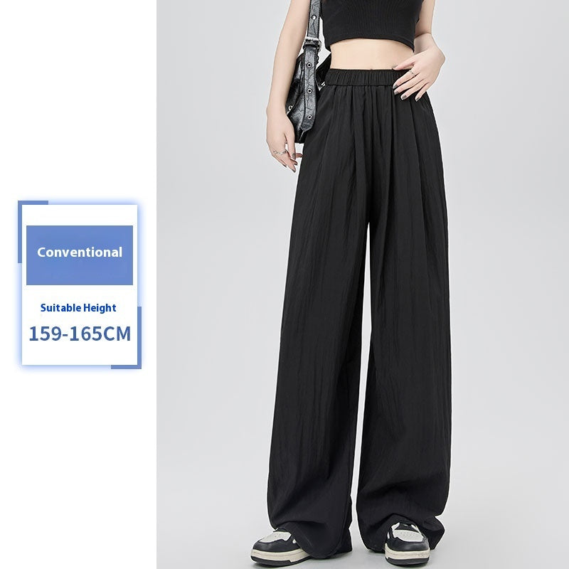 Women's Summer Thin High Waist Loose Casual Wide Leg Pants