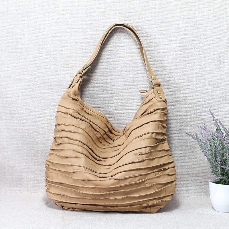 Blød læder Let design Afslappet Skulder Crossbody Dual-use Taske