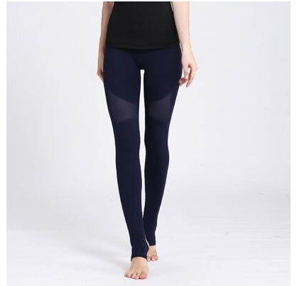 Yoga pants step foot speed dry stretch exercise tight mesh