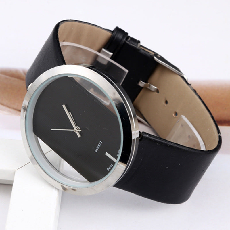 Trendy mode dame hule kreative quartz ur