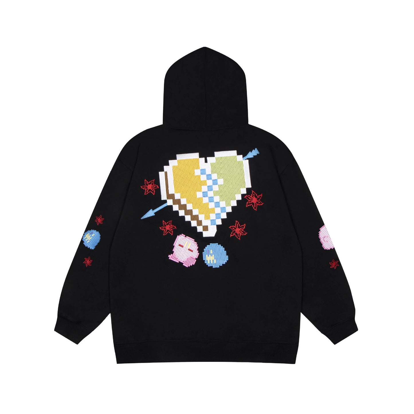New BK Series Men's And Women's Identical Graffiti Printed Cardigan Hoodie