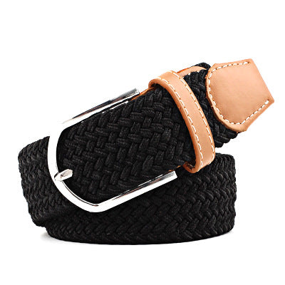 Canvas stretch woven belt