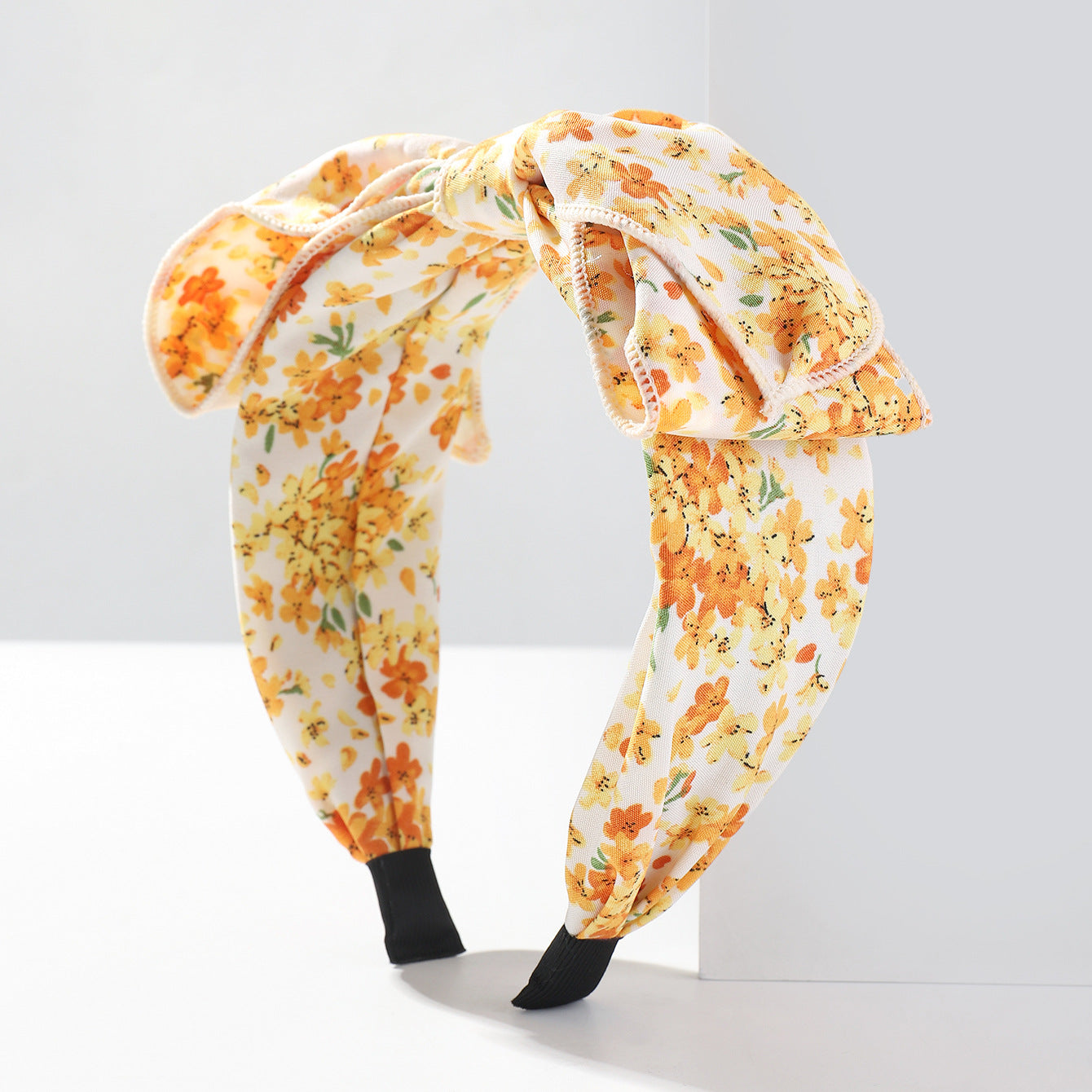 New Floral French Fashion Printed Hair Bow Hair