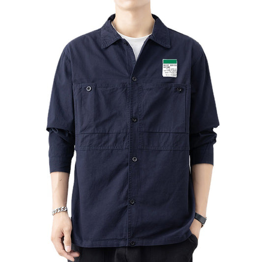 Business Cotton Shirt Men's Coat