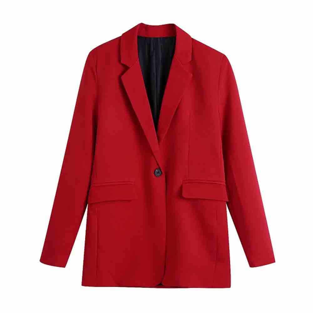 Female Temperament All-match Solid Color Casual Suit Jacket
