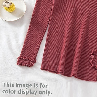 Women's Slim-fit Long-sleeved Pullover Skinny V-neck Sweater