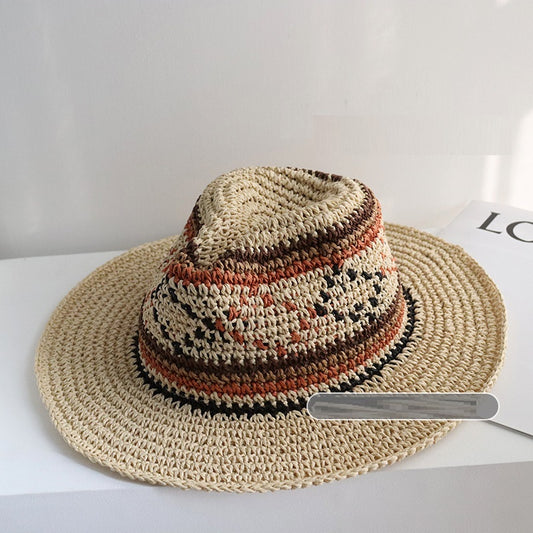 Big Brim Handmade Crochet Travel Sunshade Hat