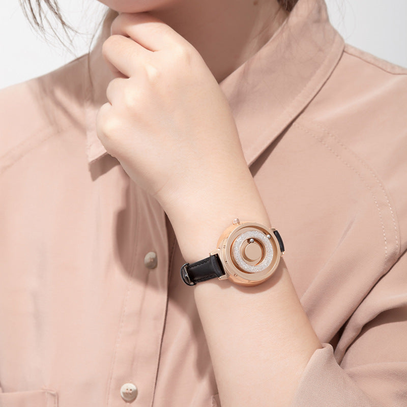 Women's Watch Fashion Magnetic Roller Belt
