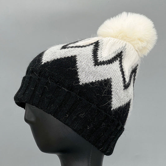 Women's Warm Hat Retro Plaid Wool