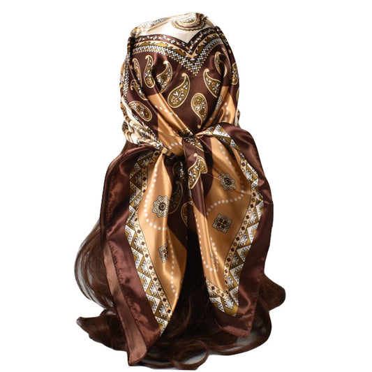 Women's Fashionable New Simple Pattern Silk Scarf