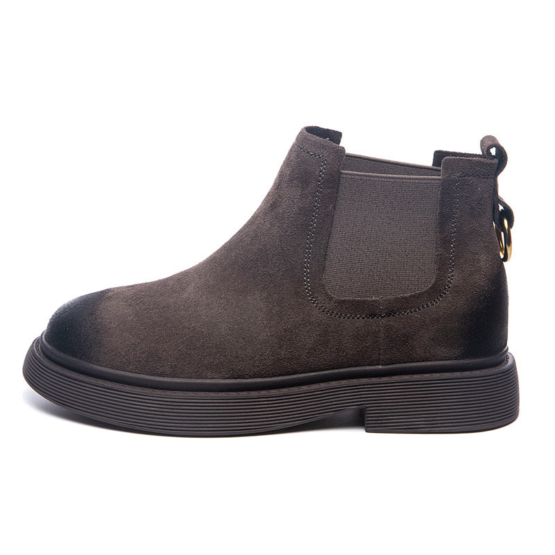 Short Boots British Style Women's Flat Boots
